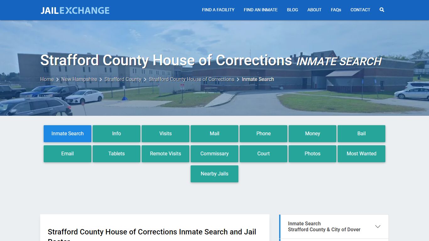 Strafford County House of Corrections Inmate Search - Jail Exchange